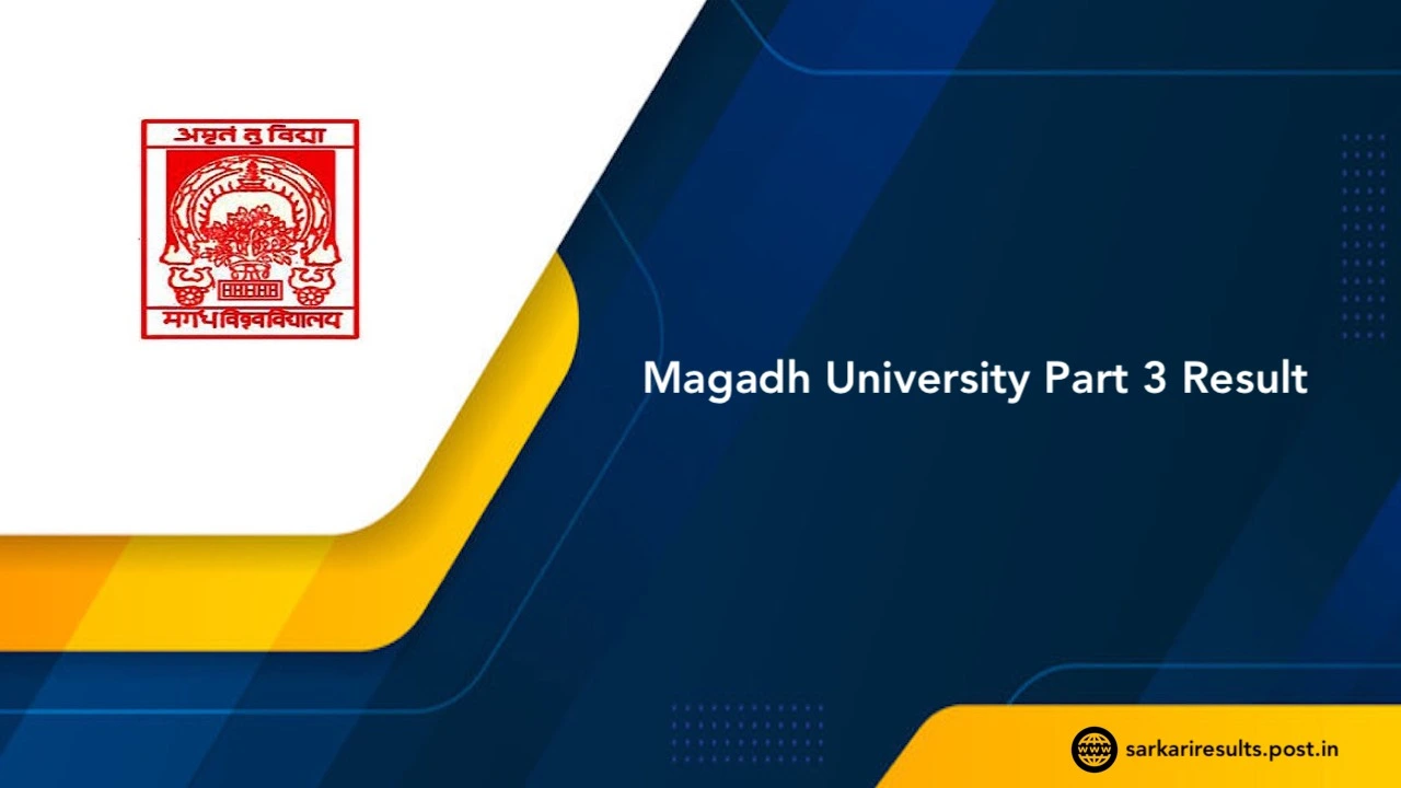 Magadh University Part 3 Result