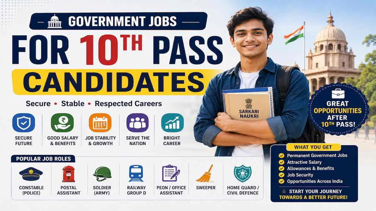 Government Jobs for 10th Pass Candidates