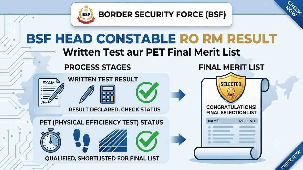 BSF Head Constable RO RM Result