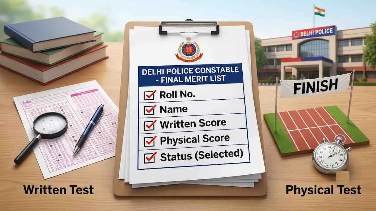 Delhi Police Constable Result