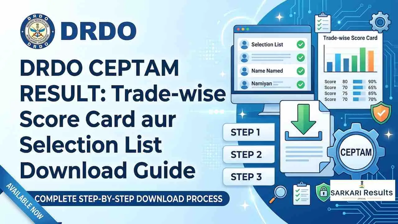 DRDO CEPTAM Result