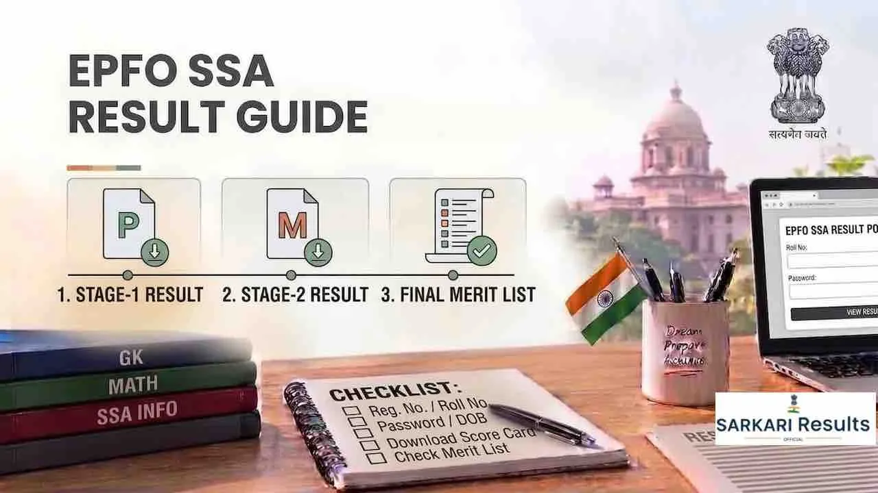 EPFO SSA Result