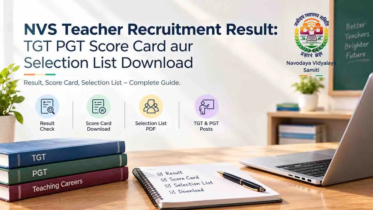 NVS Teacher Recruitment Result