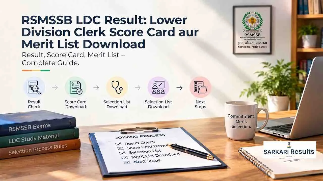 RSMSSB LDC Result