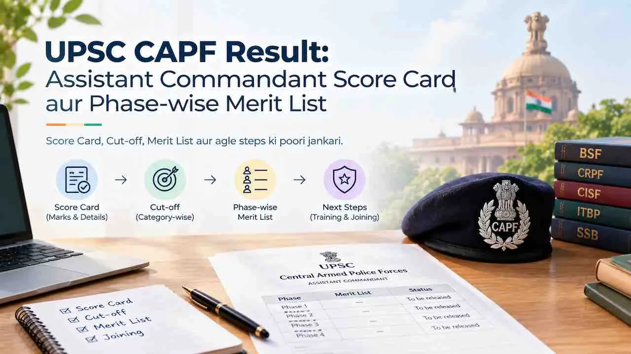 UPSC CAPF Result